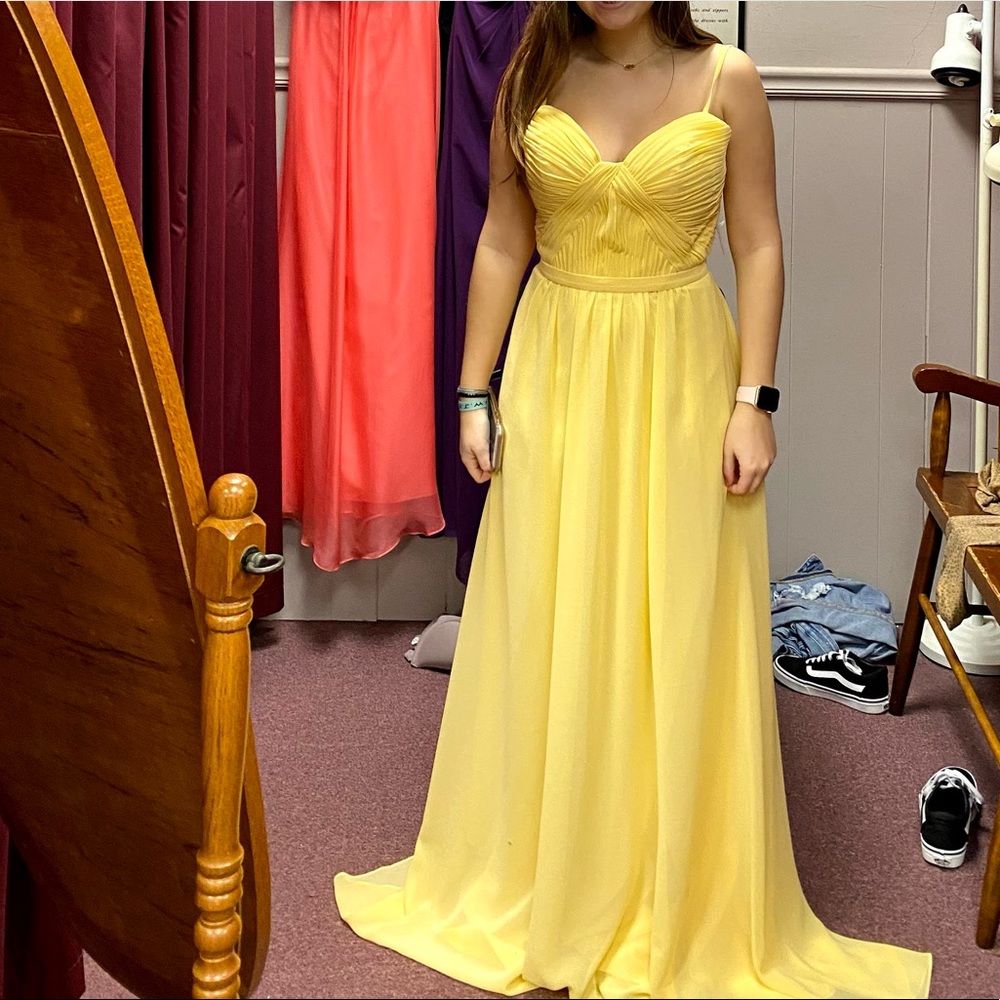 yellow prom/bridesmaids dress
